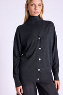 Cardigan Oversize Col V - Dark