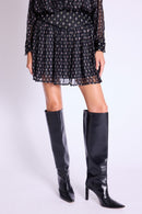 Jupe Courte Decoupe Matelassee - Losali Print