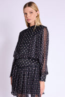 Jupe Courte Decoupe Matelassee - Losali Print