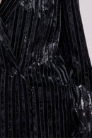 Veste Droite Poche - Stripeburnoutblack