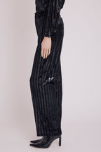 Berenice - Pantalón Recto Estampado - Black