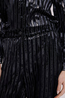 Pantalon Droit Imprimé - Black