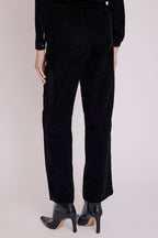 Pantalón recto estampado - Negro