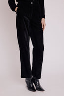 Pantalon Droit Imprimé - Black