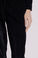 Pantalon Droit Imprimé - Black