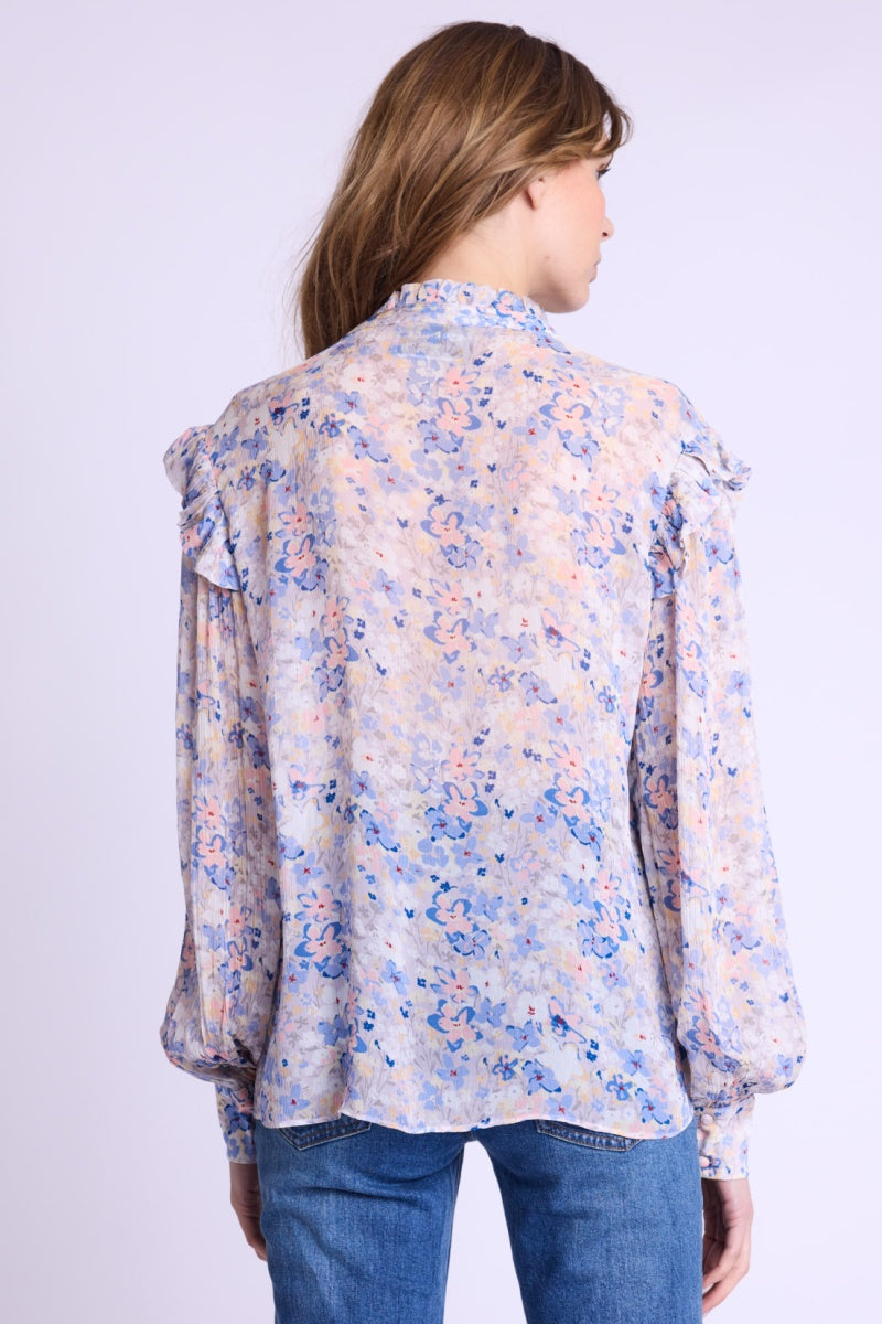 Berenice - Camisa Volante Hombro - Gardenprint