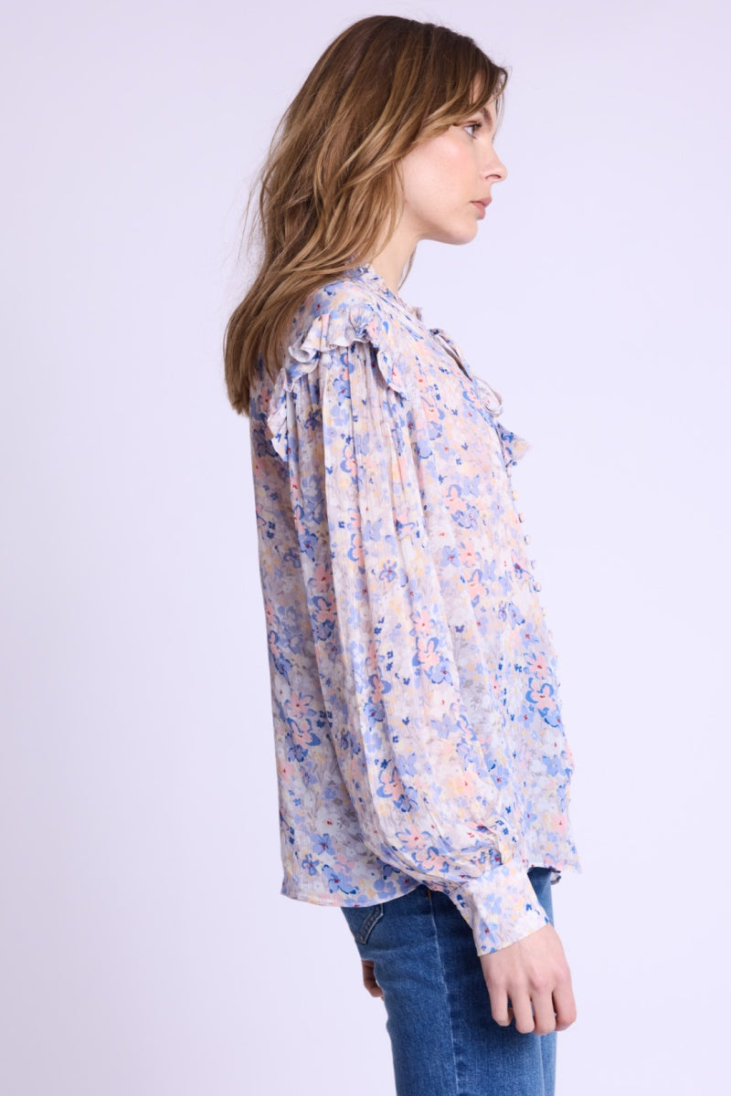 Berenice - Camisa Volante Hombro - Gardenprint