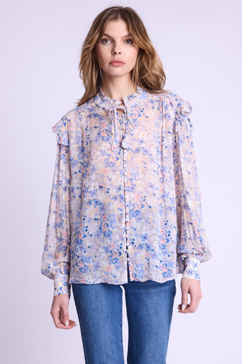 Berenice - Camisa Volante Hombro - Gardenprint