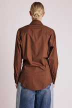 Berenice - Camisa Ceintree Unie - Brown