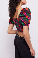 Top - Naranja Y Morado - Mujer