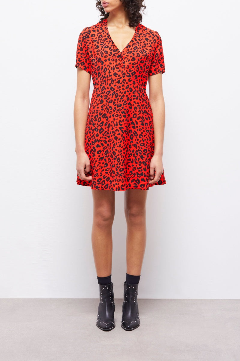 Robe Courte - Orange - Femme
