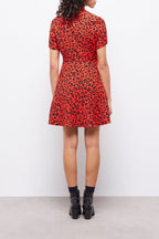 Vestido corto - Naranja - Mujer