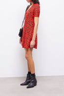 Robe Courte - Orange - Femme