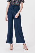 Karl Marc John - Wide Leg High Waist Trousers Perdita - Navy Blue