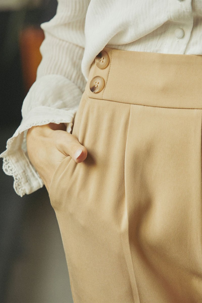 Karl Marc John - Straight Trousers Psalm - Beige