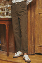 Karl Marc John - Pantalón recto de talle alto Pepitte - Caqui