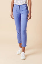 Karl Marc John - Petrus Organic Cotton 7/8 Cargo Trousers - Mauve