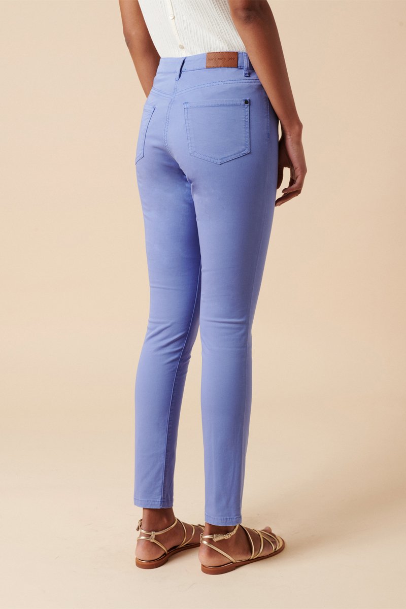 Philemon Slim Fit Organic Cotton Trousers - Mauve