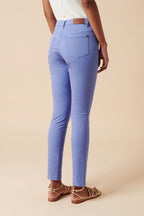 Philemon Slim Fit Organic Cotton Trousers - Mauve