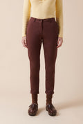 Straight 7/8 Chino in Organic Cotton Provence - Brown