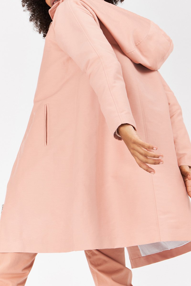 Parka Con Capucha Latina - Rosa