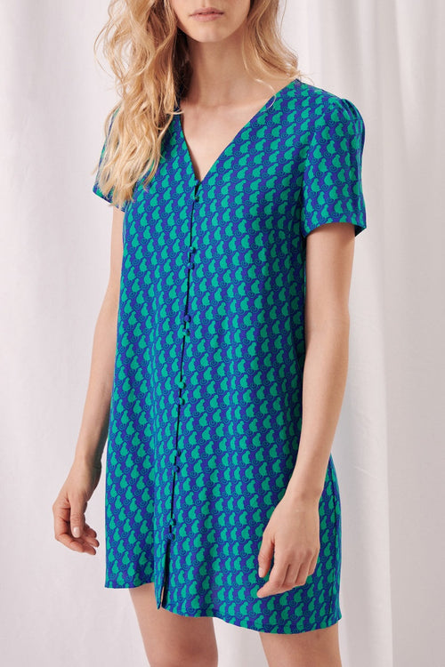 Robe Chemise - Bleu