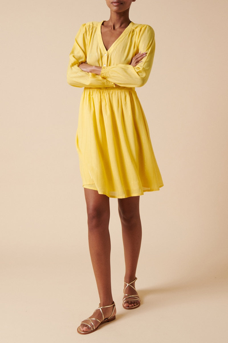 Robe Droite - Jaune