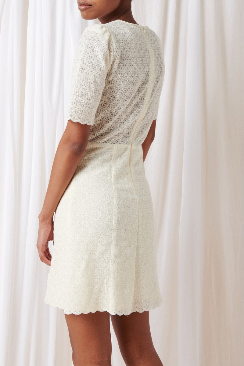 Vestido recto - Blanco