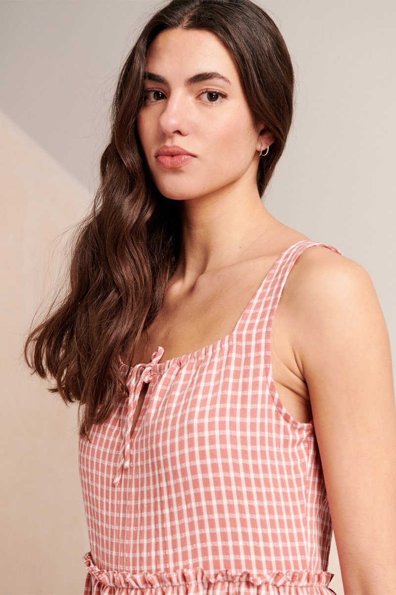 Vestido Patinador Renola - Rosa y Blanco