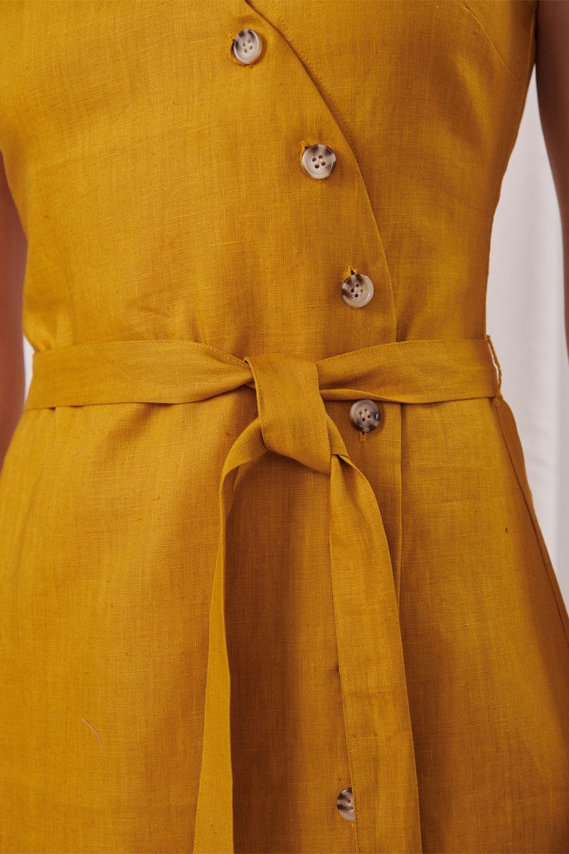 Karl Marc John - Rimila Linen Shirt Dress - Mustard