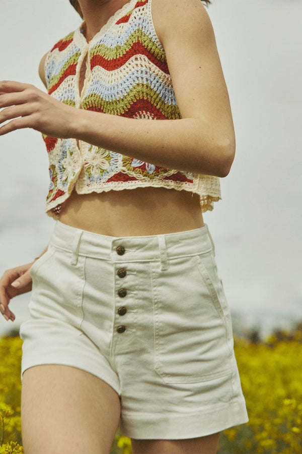 Karl Marc John - Short Taille Haute Ilone - Blanc