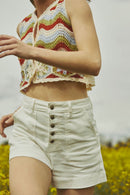 Karl Marc John - Short Taille Haute Ilone - Blanc