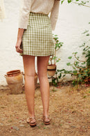 Karl Marc John - Falda recta Julienne - Verde y blanco
