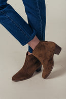 Bottines En Croûte De Cuir Holga - Marron