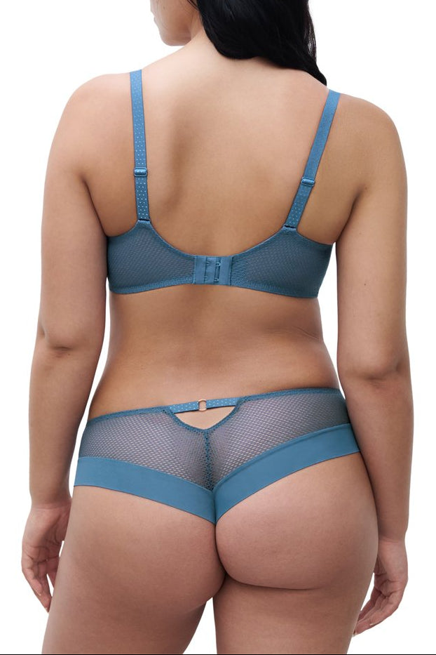 Sujetador Si Flowers - Azul Jeans