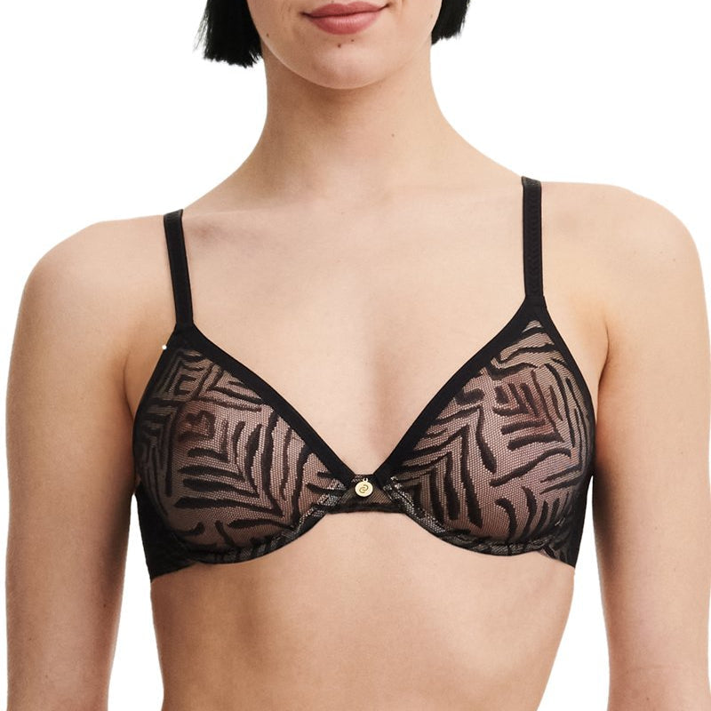 Graphic A Bra - Black