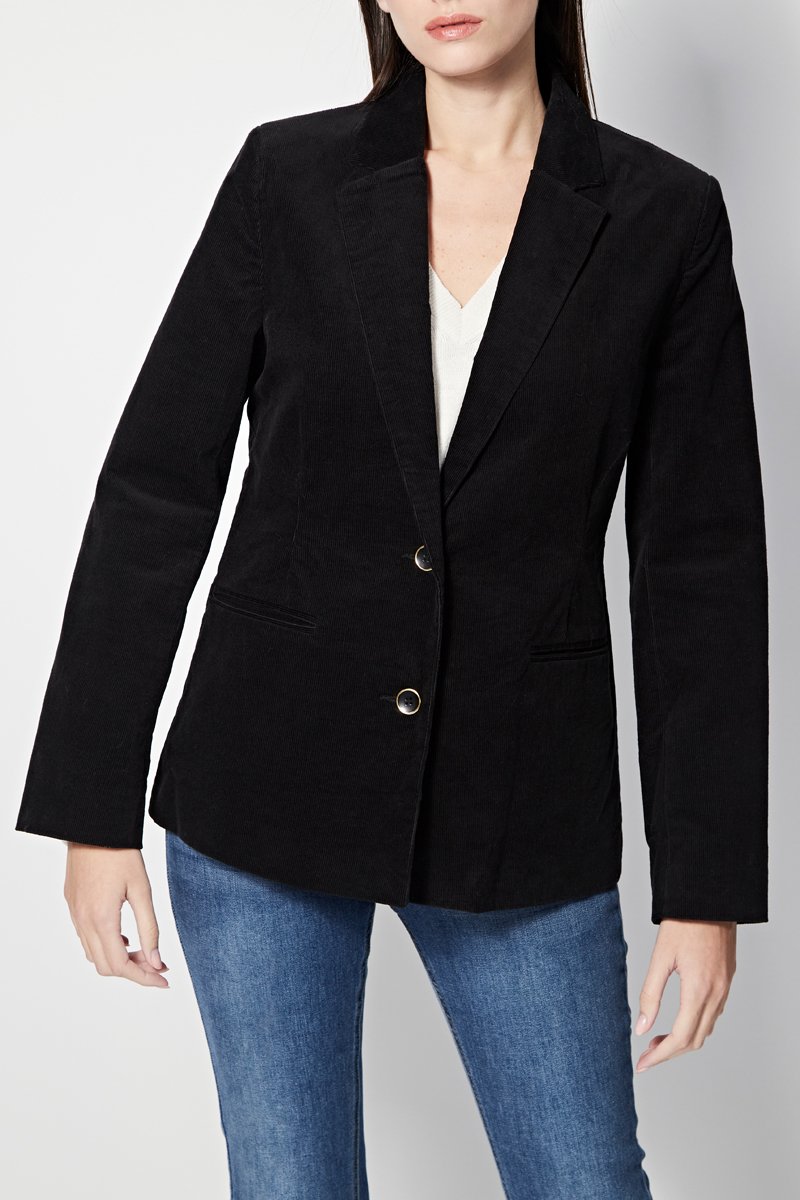 Veste En Velours Verdoie - Noir