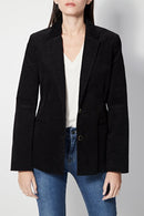 Veste En Velours Verdoie - Noir