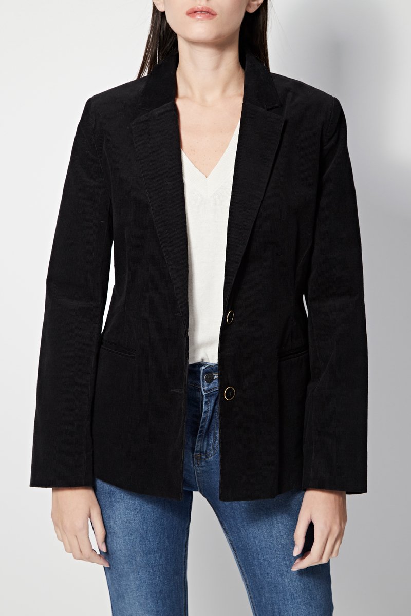 Veste En Velours Verdoie - Noir