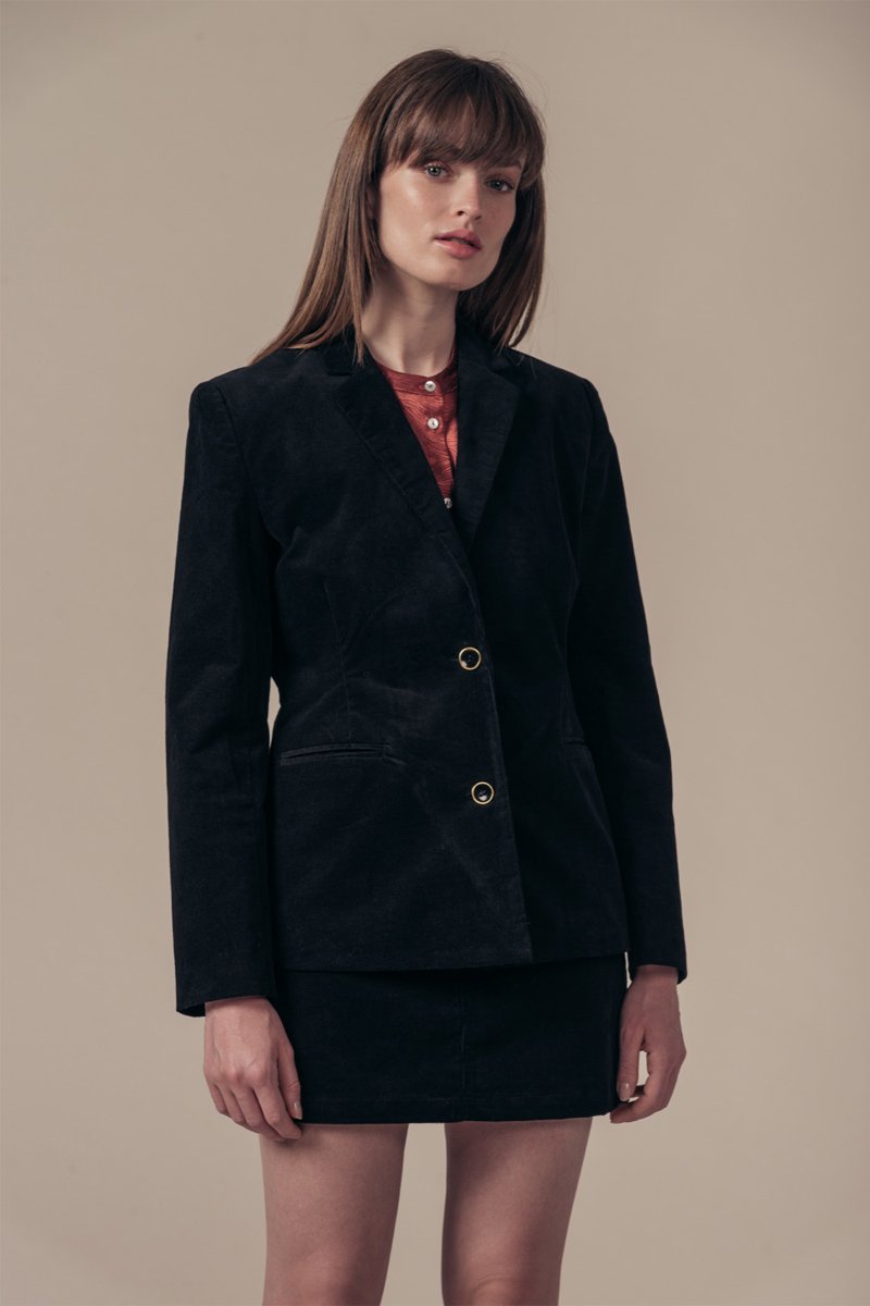 Veste En Velours Verdoie - Noir