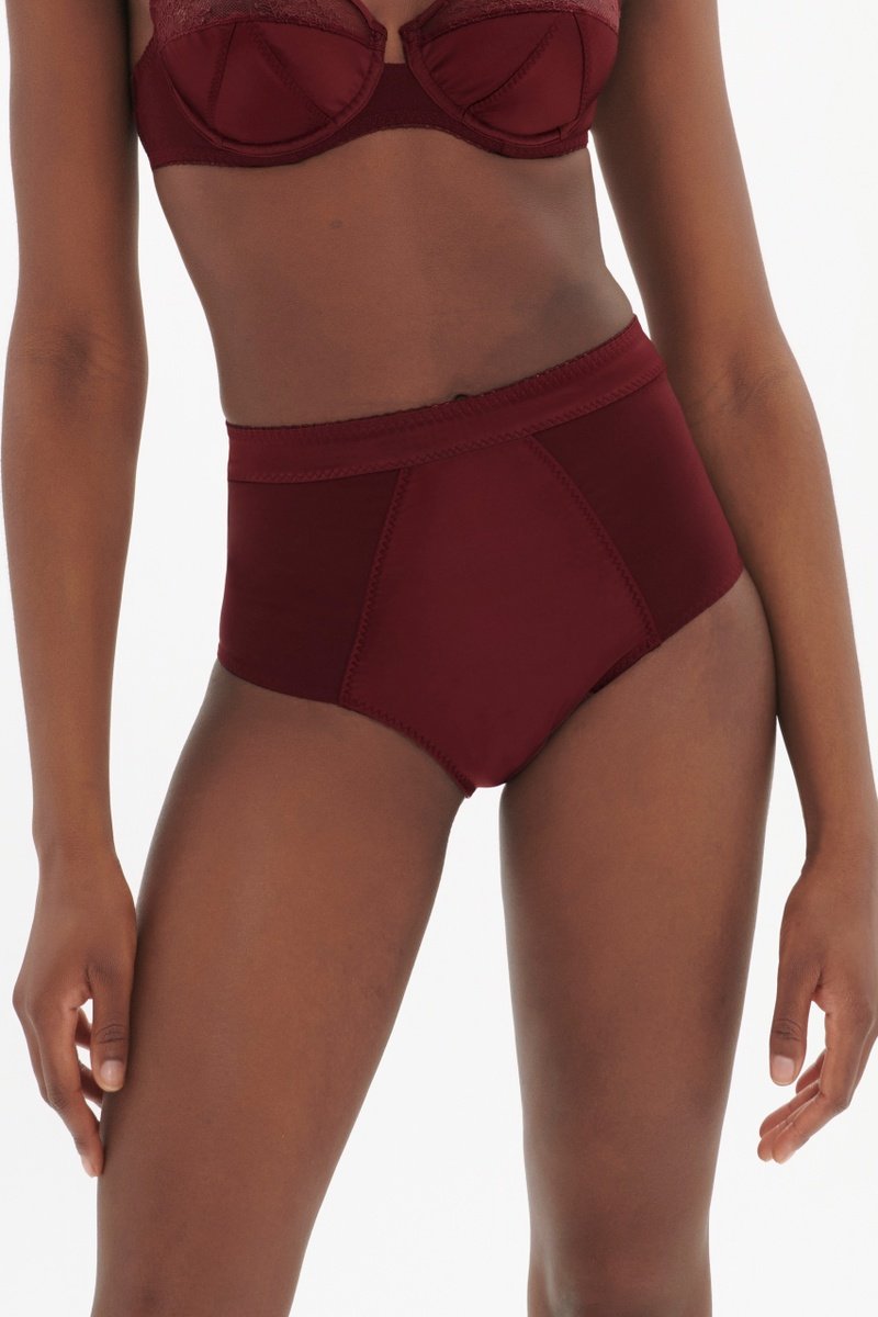 Eve High-Waist Knicker - Red
