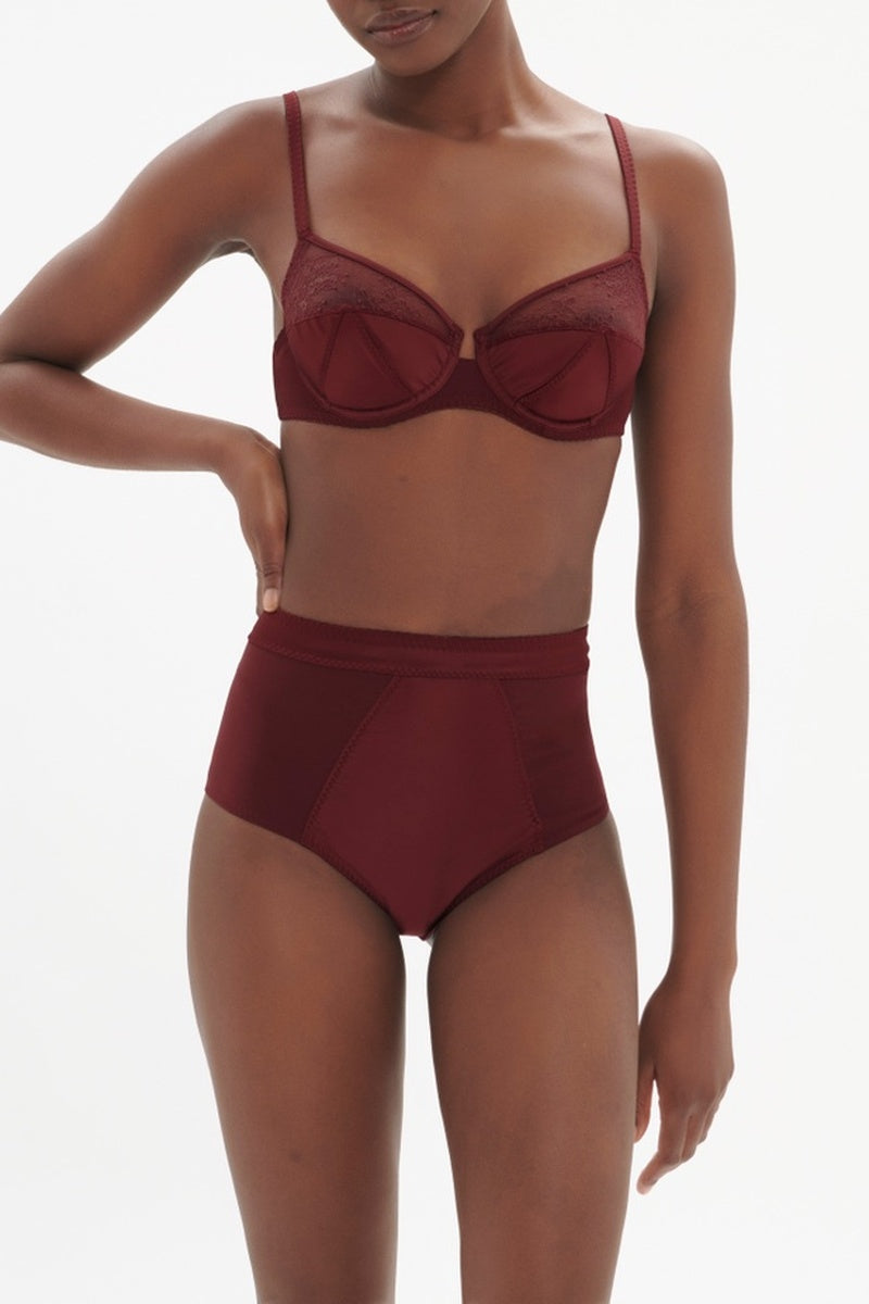 Culotte Taille Haute Eve - Rouge