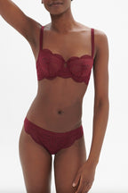 Karma Half-Cup Bra - Spinel Red