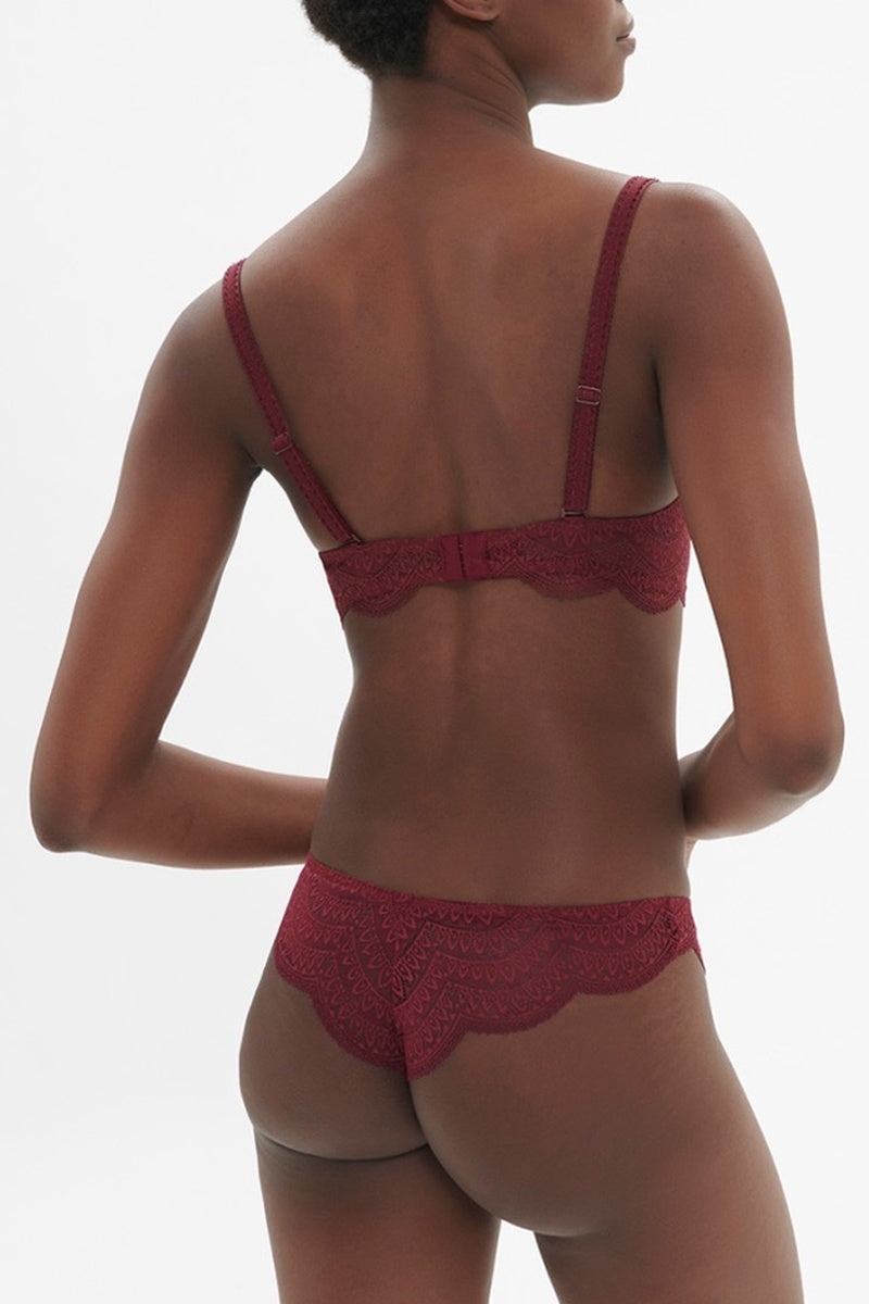 Karma Half-Cup Bra - Spinel Red