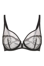 Reflet Underwired Plunge Bra - Black
