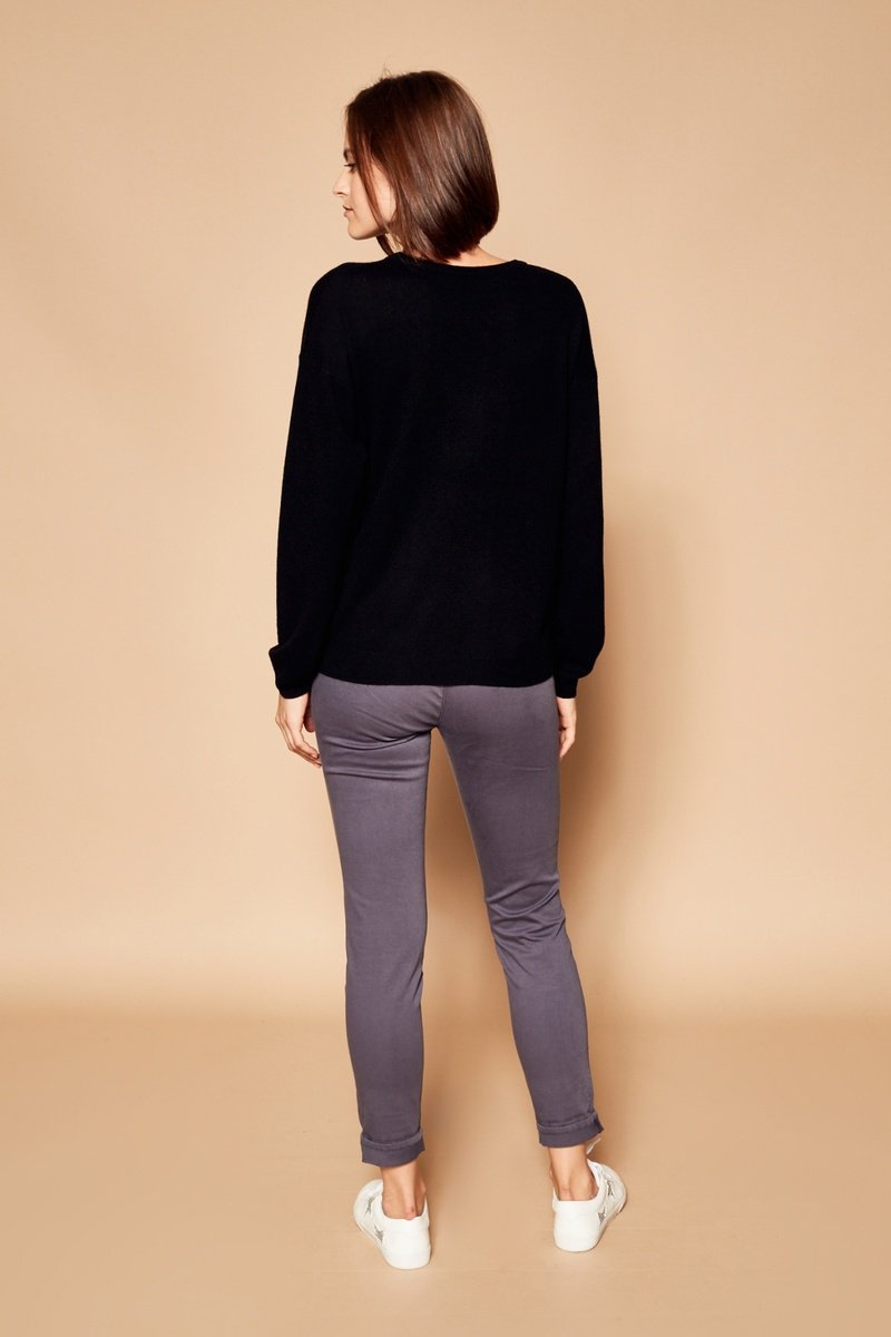 Pull En Laine Et Cachemire Miu - Noir