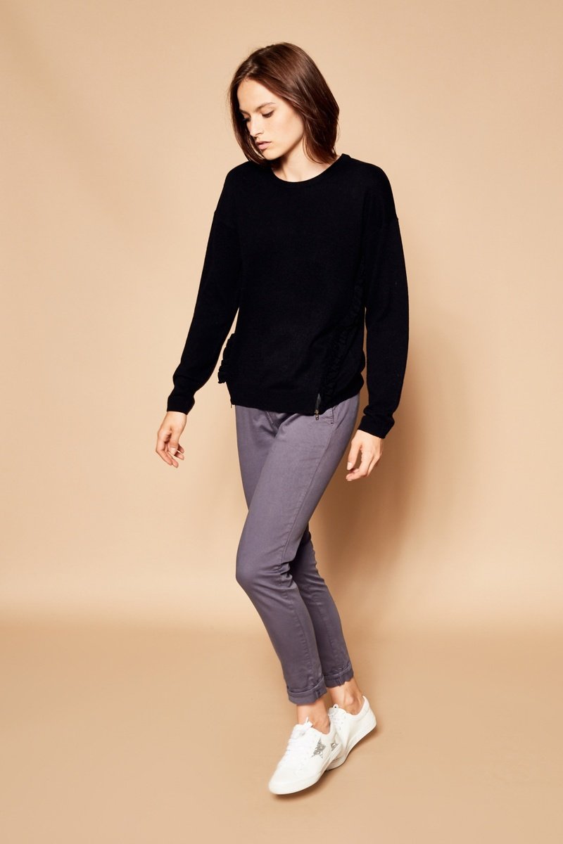 Pull En Laine Et Cachemire Miu - Noir