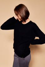 Pull En Laine Et Cachemire Miu - Noir