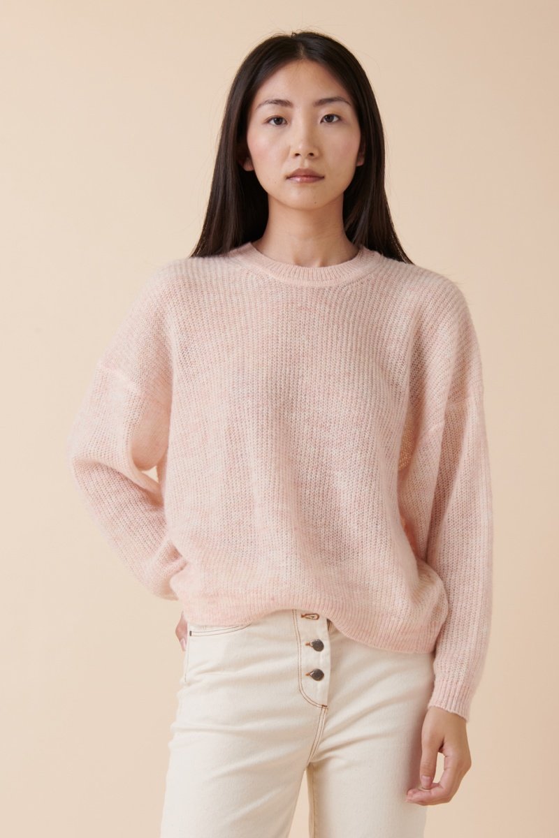 Pull En Laine Et Mohair Maximinus - Rose