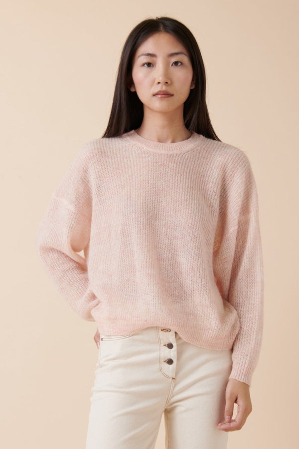 Pull En Laine Et Mohair Maximinus - Rose